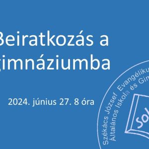 Beiratkozás a gimnáziumba