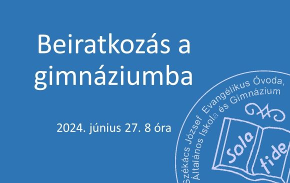 Beiratkozás a gimnáziumba