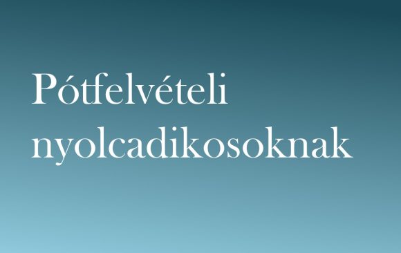 Rendkívüli felvételi eljárás meghirdetése