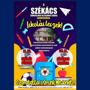 Plakát fekvő Iskolanyitogató alkalmak a 2025/2026. tanévben