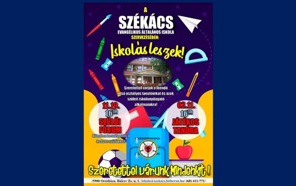 Plakát fekvő Iskolanyitogató alkalmak a 2025/2026. tanévben