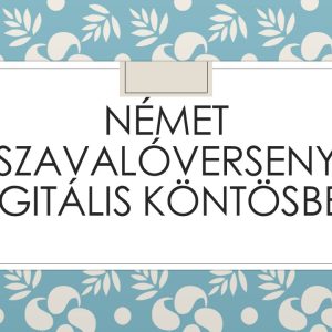 Online német verseny eredményei