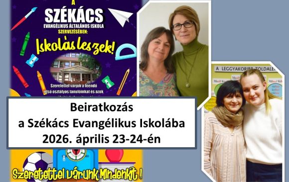 Beiratkozás fekvő Beiratkozás a Székács Evangélikus Iskolába