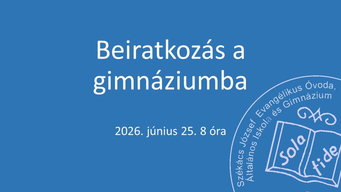 Beiratkozás a gimnáziumba
