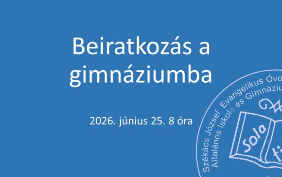 beiratkozás 2026 Beiratkozás a gimnáziumba